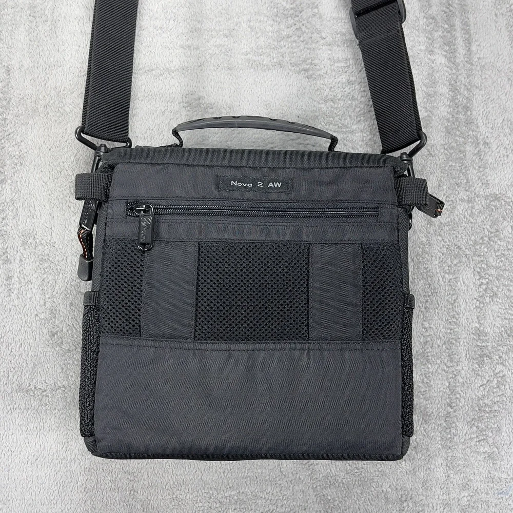 Lowepro Nova 2 AW Camera Bag - Black - Rain cover, strap, inner dividers